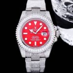 GB Factory Rolex Submariner Silver steel case with White diamond diameter 40mm Watch